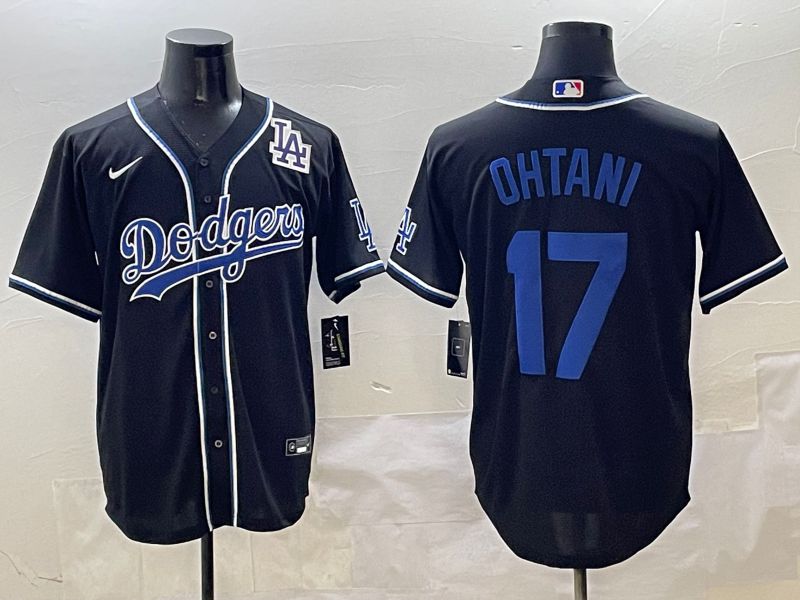 Men 2025 Los Angeles Dodgers #17 Ohtani Black Three generations Fashion Nike MLB Jersey style 22